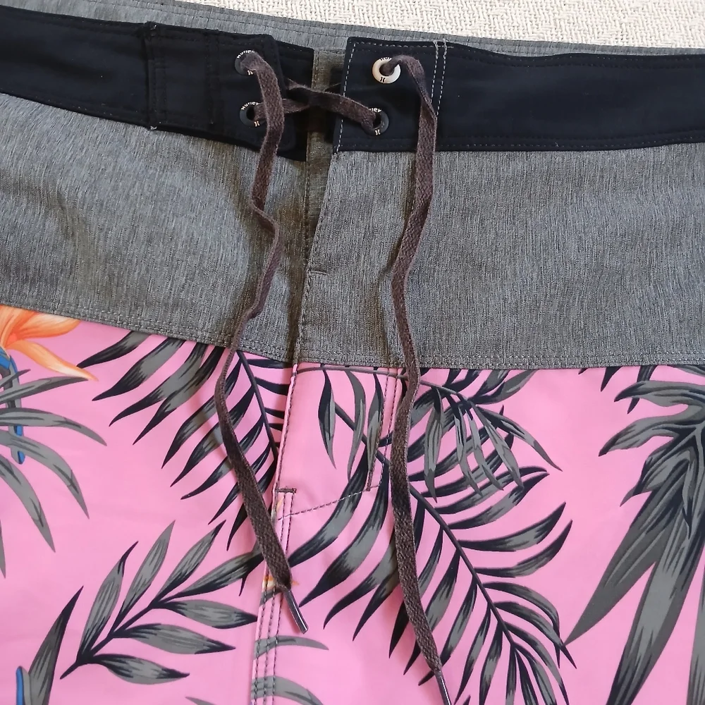 hurley ♡ phantom exotic boardshorts tropical swim shorts mens 38 beach surf
